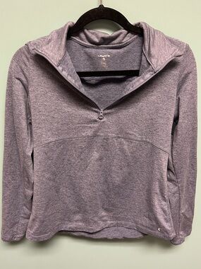 Layer 8 Heather Mauve Quarter-Zip Pullover